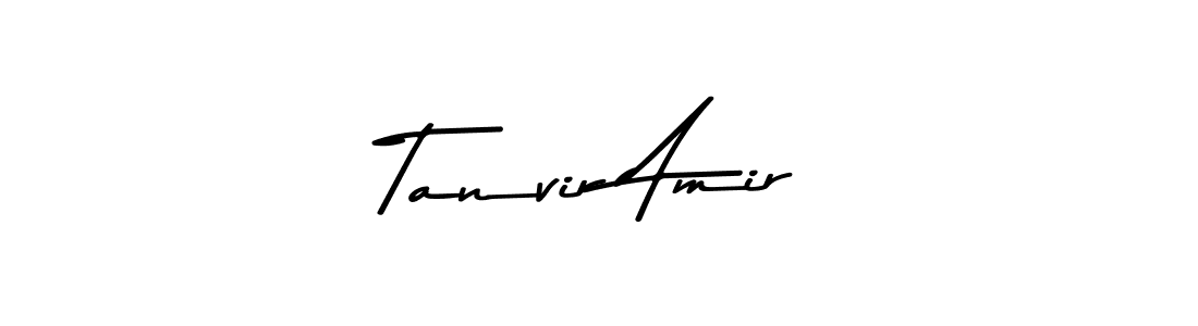 Make a beautiful signature design for name Tanvir Amir. With this signature (Asem Kandis PERSONAL USE) style, you can create a handwritten signature for free. Tanvir Amir signature style 9 images and pictures png
