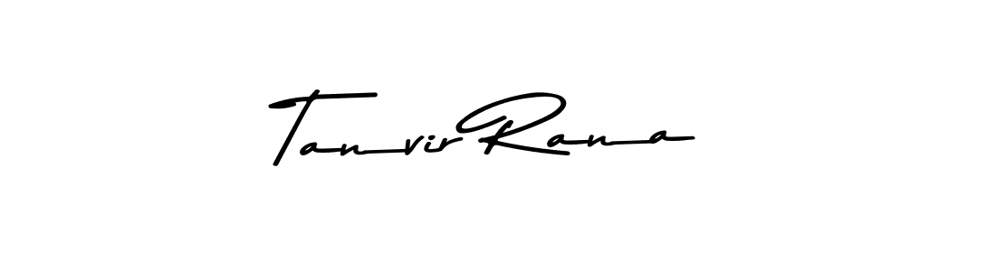 Design your own signature with our free online signature maker. With this signature software, you can create a handwritten (Asem Kandis PERSONAL USE) signature for name Tanvir Rana. Tanvir Rana signature style 9 images and pictures png