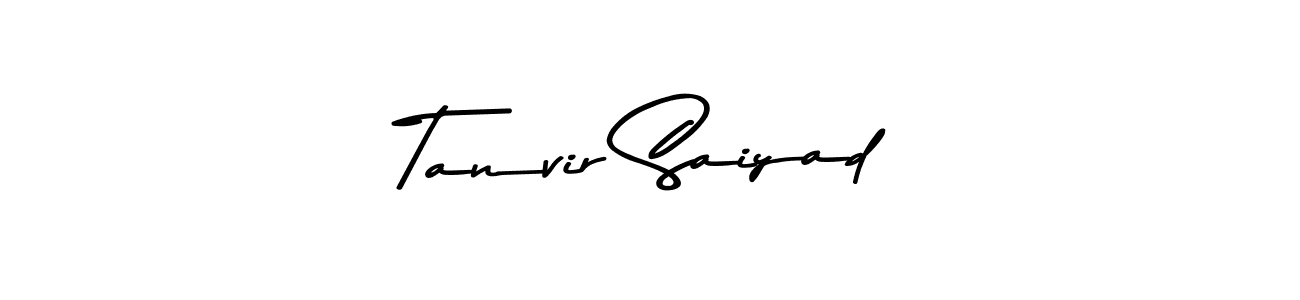 Create a beautiful signature design for name Tanvir Saiyad. With this signature (Asem Kandis PERSONAL USE) fonts, you can make a handwritten signature for free. Tanvir Saiyad signature style 9 images and pictures png