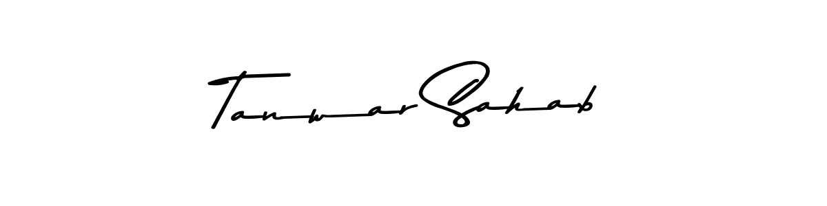 Design your own signature with our free online signature maker. With this signature software, you can create a handwritten (Asem Kandis PERSONAL USE) signature for name Tanwar Sahab. Tanwar Sahab signature style 9 images and pictures png