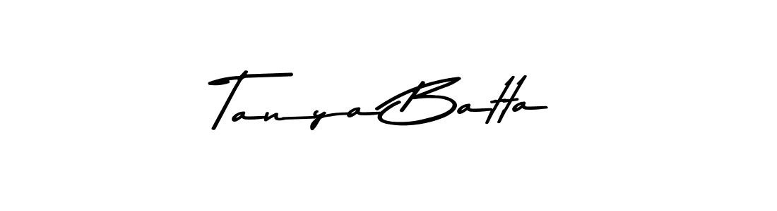 How to make Tanya Batta signature? Asem Kandis PERSONAL USE is a professional autograph style. Create handwritten signature for Tanya Batta name. Tanya Batta signature style 9 images and pictures png