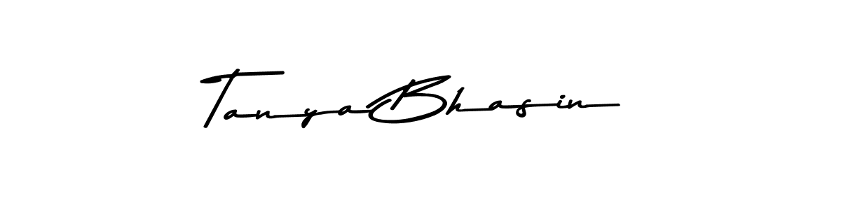 Make a beautiful signature design for name Tanya Bhasin. With this signature (Asem Kandis PERSONAL USE) style, you can create a handwritten signature for free. Tanya Bhasin signature style 9 images and pictures png