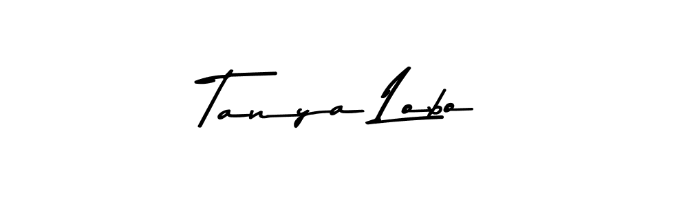 How to make Tanya Lobo name signature. Use Asem Kandis PERSONAL USE style for creating short signs online. This is the latest handwritten sign. Tanya Lobo signature style 9 images and pictures png
