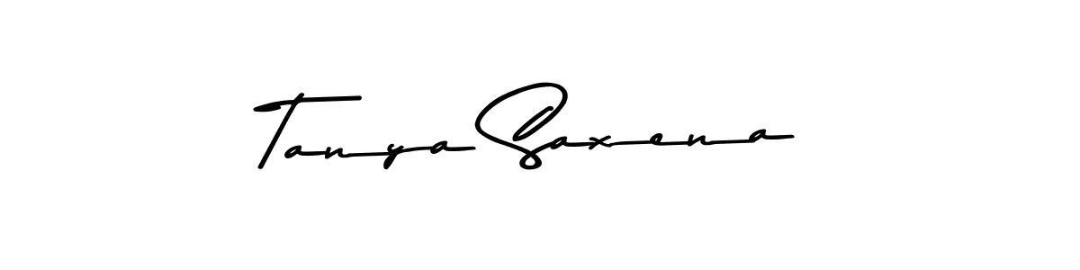 Create a beautiful signature design for name Tanya Saxena. With this signature (Asem Kandis PERSONAL USE) fonts, you can make a handwritten signature for free. Tanya Saxena signature style 9 images and pictures png