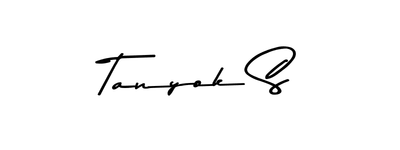 You can use this online signature creator to create a handwritten signature for the name Tanyok S. This is the best online autograph maker. Tanyok S signature style 9 images and pictures png