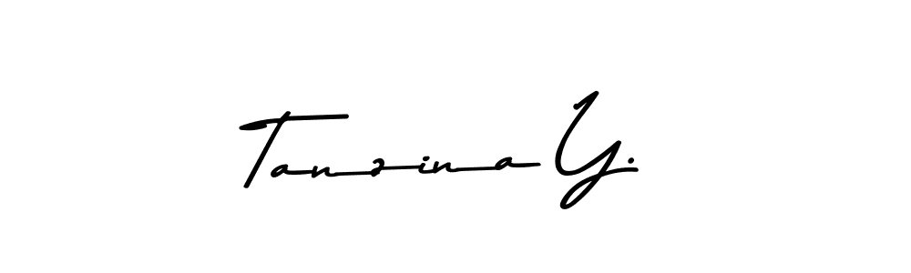 Use a signature maker to create a handwritten signature online. With this signature software, you can design (Asem Kandis PERSONAL USE) your own signature for name Tanzina Y.. Tanzina Y. signature style 9 images and pictures png
