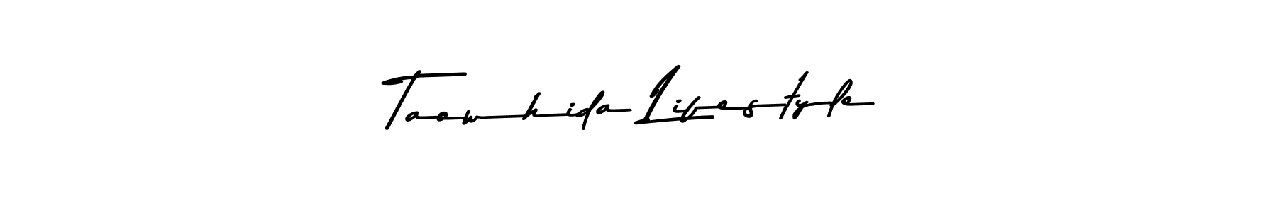 Taowhida Lifestyle stylish signature style. Best Handwritten Sign (Asem Kandis PERSONAL USE) for my name. Handwritten Signature Collection Ideas for my name Taowhida Lifestyle. Taowhida Lifestyle signature style 9 images and pictures png
