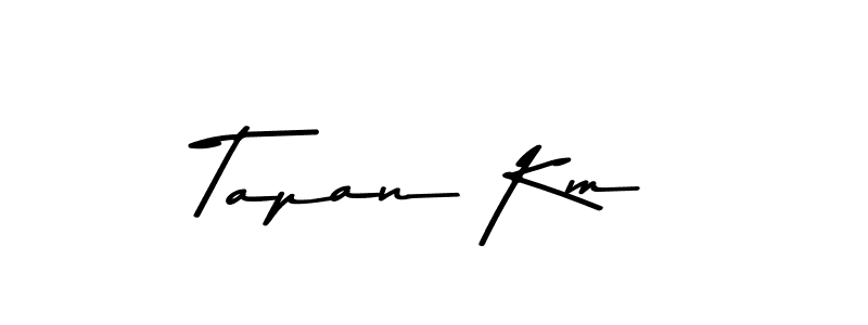 How to make Tapan Km signature? Asem Kandis PERSONAL USE is a professional autograph style. Create handwritten signature for Tapan Km name. Tapan Km signature style 9 images and pictures png