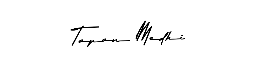 Asem Kandis PERSONAL USE is a professional signature style that is perfect for those who want to add a touch of class to their signature. It is also a great choice for those who want to make their signature more unique. Get Tapan Medhi name to fancy signature for free. Tapan Medhi signature style 9 images and pictures png