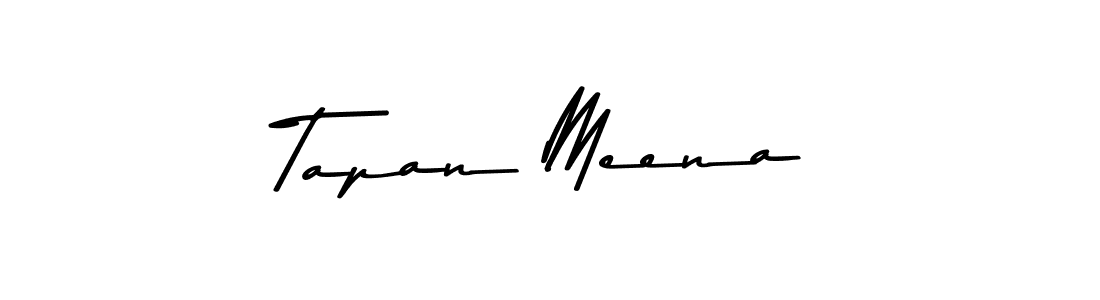 Tapan Meena stylish signature style. Best Handwritten Sign (Asem Kandis PERSONAL USE) for my name. Handwritten Signature Collection Ideas for my name Tapan Meena. Tapan Meena signature style 9 images and pictures png