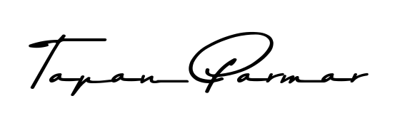 Style your name Tapan Parmar with confidence using Asem Kandis PERSONAL USE signature design. Simple, elegant, and ready for immediate document use. Tapan Parmar signature style 9 images and pictures png