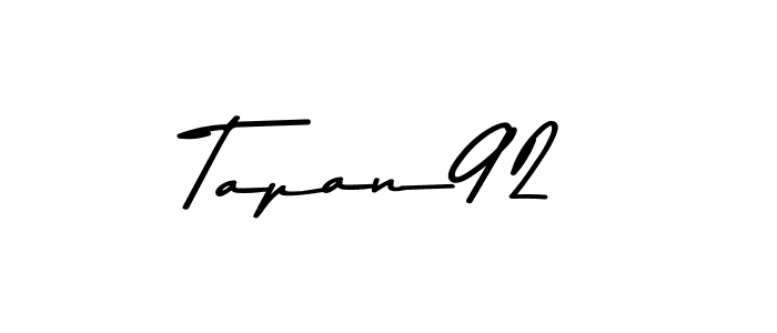 Use a signature maker to create a handwritten signature online. With this signature software, you can design (Asem Kandis PERSONAL USE) your own signature for name Tapan92. Tapan92 signature style 9 images and pictures png