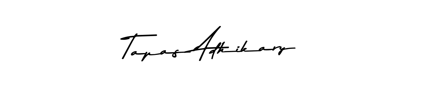 The best way (Asem Kandis PERSONAL USE) to make a short signature is to pick only two or three words in your name. The name Tapas Adhikary include a total of six letters. For converting this name. Tapas Adhikary signature style 9 images and pictures png