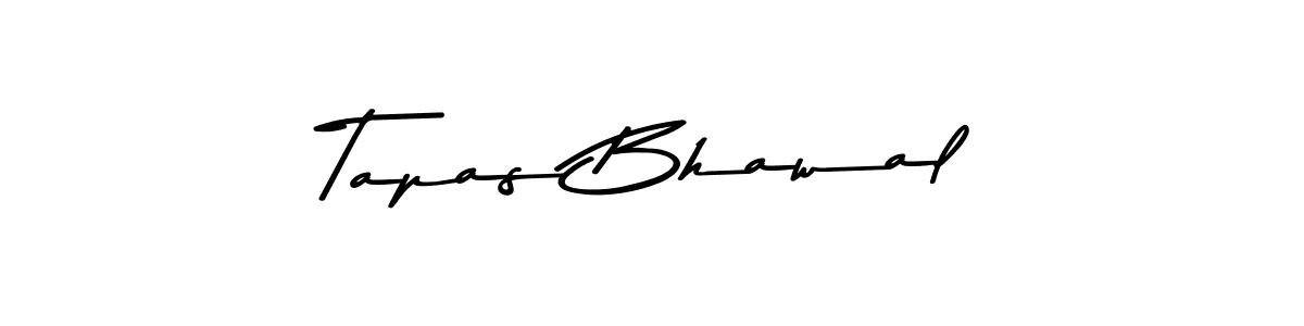 Create a beautiful signature design for name Tapas Bhawal. With this signature (Asem Kandis PERSONAL USE) fonts, you can make a handwritten signature for free. Tapas Bhawal signature style 9 images and pictures png