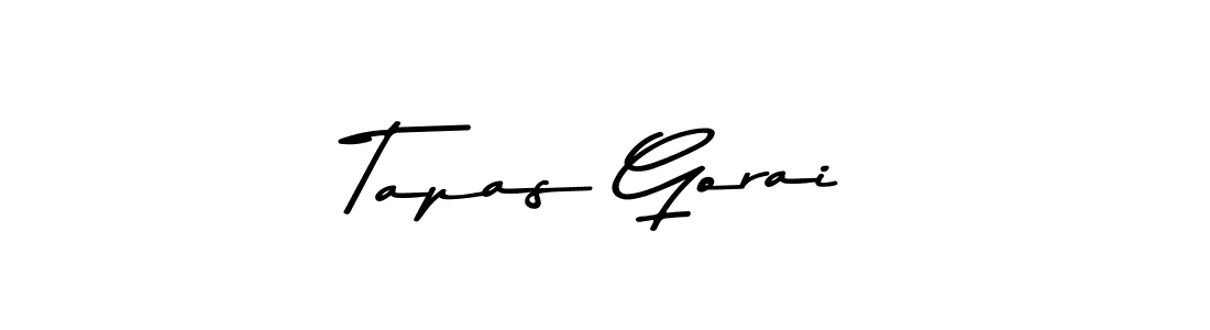 Create a beautiful signature design for name Tapas Gorai. With this signature (Asem Kandis PERSONAL USE) fonts, you can make a handwritten signature for free. Tapas Gorai signature style 9 images and pictures png