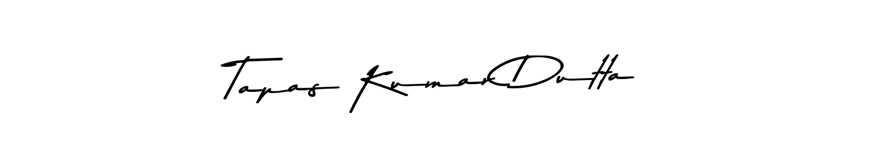 How to make Tapas Kumar Dutta name signature. Use Asem Kandis PERSONAL USE style for creating short signs online. This is the latest handwritten sign. Tapas Kumar Dutta signature style 9 images and pictures png