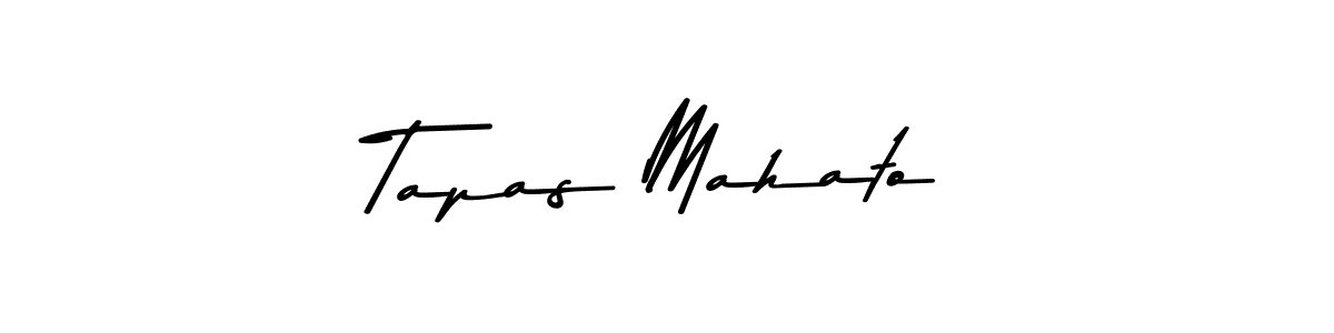 Create a beautiful signature design for name Tapas Mahato. With this signature (Asem Kandis PERSONAL USE) fonts, you can make a handwritten signature for free. Tapas Mahato signature style 9 images and pictures png