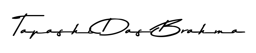 Master the art of signing with Tapashi Das Brahma written in fluent Asem Kandis PERSONAL USE script. A great template to practice and refine your handwriting. Tapashi Das Brahma signature style 9 images and pictures png