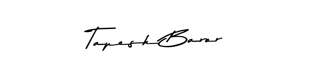 Asem Kandis PERSONAL USE is a professional signature style that is perfect for those who want to add a touch of class to their signature. It is also a great choice for those who want to make their signature more unique. Get Tapesh Baror name to fancy signature for free. Tapesh Baror signature style 9 images and pictures png