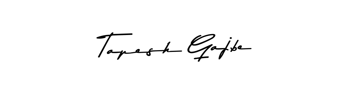 Tapesh Gajbe stylish signature style. Best Handwritten Sign (Asem Kandis PERSONAL USE) for my name. Handwritten Signature Collection Ideas for my name Tapesh Gajbe. Tapesh Gajbe signature style 9 images and pictures png