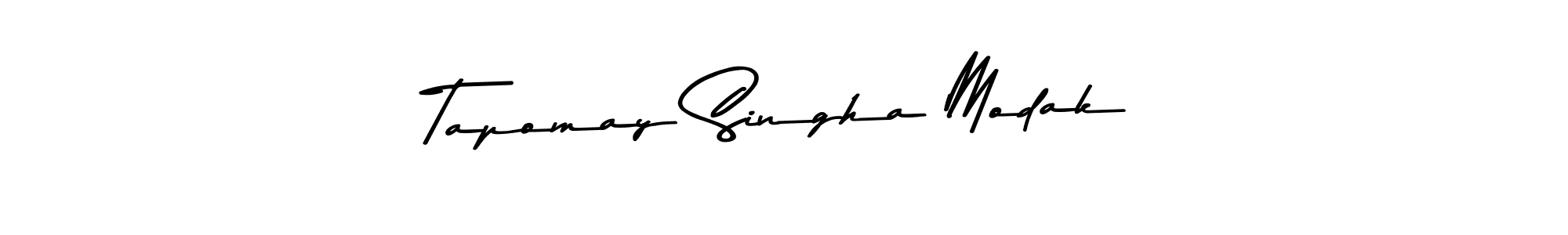 You should practise on your own different ways (Asem Kandis PERSONAL USE) to write your name (Tapomay Singha Modak) in signature. don't let someone else do it for you. Tapomay Singha Modak signature style 9 images and pictures png