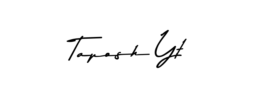 Make a beautiful signature design for name Taposh Yt. Use this online signature maker to create a handwritten signature for free. Taposh Yt signature style 9 images and pictures png