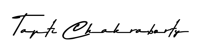Similarly Asem Kandis PERSONAL USE is the best handwritten signature design. Signature creator online. You can use it as an online autograph creator for name Tapti Chakraborty. Tapti Chakraborty signature style 9 images and pictures png