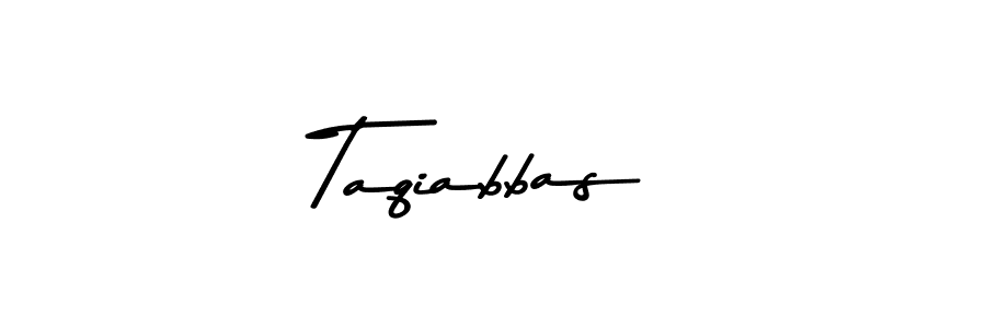 Design your own signature with our free online signature maker. With this signature software, you can create a handwritten (Asem Kandis PERSONAL USE) signature for name Taqiabbas. Taqiabbas signature style 9 images and pictures png
