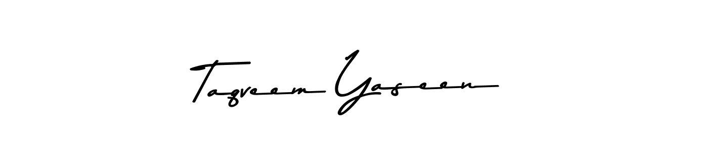 Taqveem Yaseen stylish signature style. Best Handwritten Sign (Asem Kandis PERSONAL USE) for my name. Handwritten Signature Collection Ideas for my name Taqveem Yaseen. Taqveem Yaseen signature style 9 images and pictures png