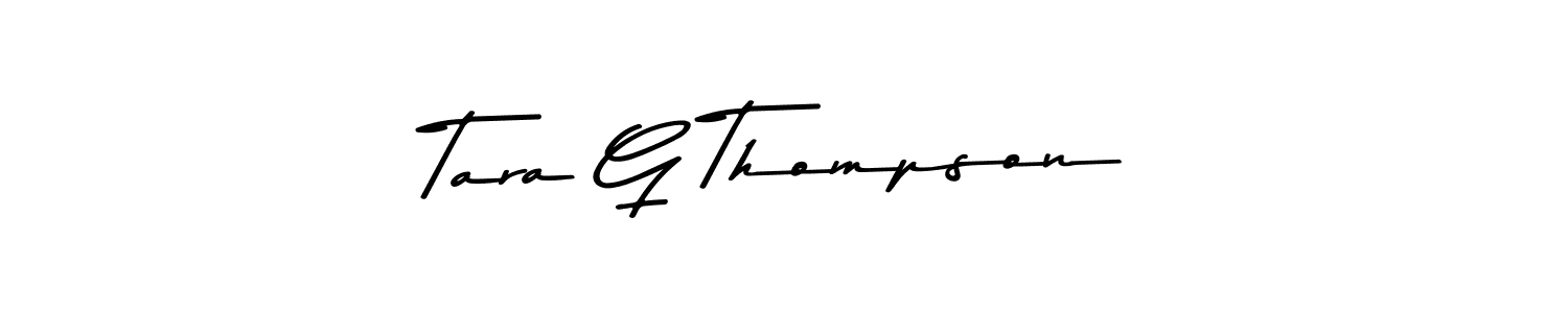 Create a beautiful signature design for name Tara G Thompson. With this signature (Asem Kandis PERSONAL USE) fonts, you can make a handwritten signature for free. Tara G Thompson signature style 9 images and pictures png