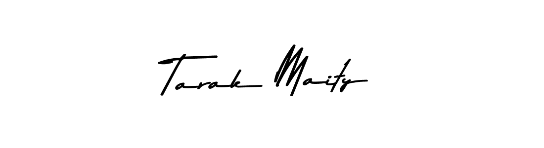 Make a beautiful signature design for name Tarak Maity. With this signature (Asem Kandis PERSONAL USE) style, you can create a handwritten signature for free. Tarak Maity signature style 9 images and pictures png