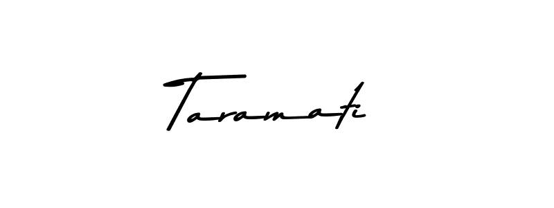 Create a beautiful signature design for name Taramati. With this signature (Asem Kandis PERSONAL USE) fonts, you can make a handwritten signature for free. Taramati signature style 9 images and pictures png