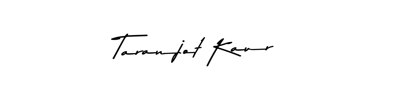 Design your own signature with our free online signature maker. With this signature software, you can create a handwritten (Asem Kandis PERSONAL USE) signature for name Taranjot Kaur. Taranjot Kaur signature style 9 images and pictures png