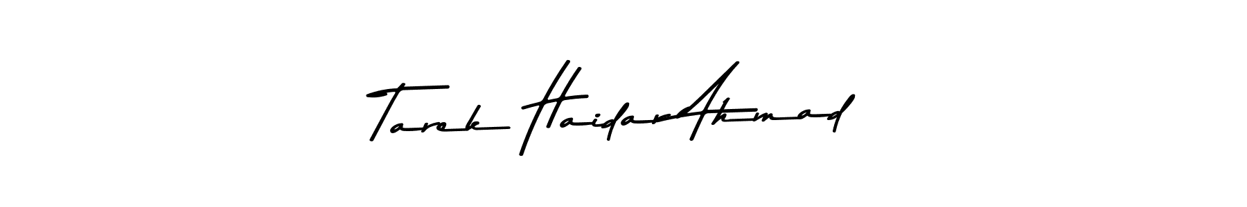 Make a beautiful signature design for name Tarek Haidar Ahmad. Use this online signature maker to create a handwritten signature for free. Tarek Haidar Ahmad signature style 9 images and pictures png