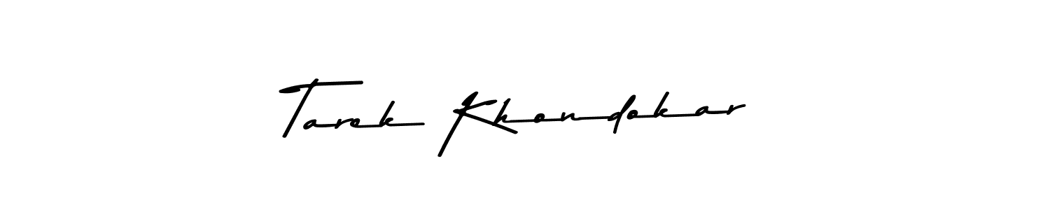 Here are the top 10 professional signature styles for the name Tarek Khondokar. These are the best autograph styles you can use for your name. Tarek Khondokar signature style 9 images and pictures png