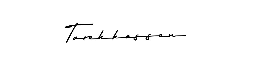 Make a beautiful signature design for name Tarekhossen. With this signature (Asem Kandis PERSONAL USE) style, you can create a handwritten signature for free. Tarekhossen signature style 9 images and pictures png