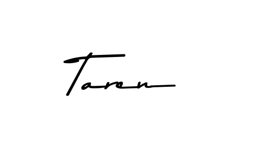 Taren stylish signature style. Best Handwritten Sign (Asem Kandis PERSONAL USE) for my name. Handwritten Signature Collection Ideas for my name Taren. Taren signature style 9 images and pictures png