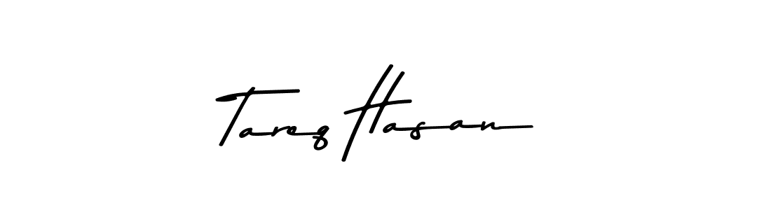 Make a beautiful signature design for name Tareq Hasan. With this signature (Asem Kandis PERSONAL USE) style, you can create a handwritten signature for free. Tareq Hasan signature style 9 images and pictures png