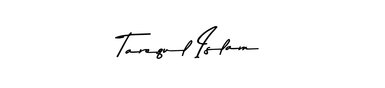 How to make Tarequl Islam name signature. Use Asem Kandis PERSONAL USE style for creating short signs online. This is the latest handwritten sign. Tarequl Islam signature style 9 images and pictures png