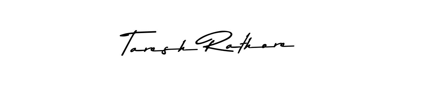 The best way (Asem Kandis PERSONAL USE) to make a short signature is to pick only two or three words in your name. The name Taresh Rathore include a total of six letters. For converting this name. Taresh Rathore signature style 9 images and pictures png