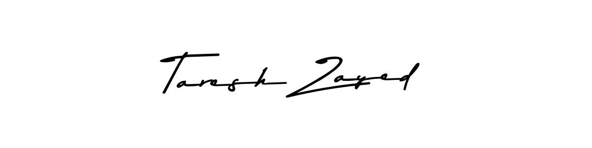 The best way (Asem Kandis PERSONAL USE) to make a short signature is to pick only two or three words in your name. The name Taresh Zayed include a total of six letters. For converting this name. Taresh Zayed signature style 9 images and pictures png