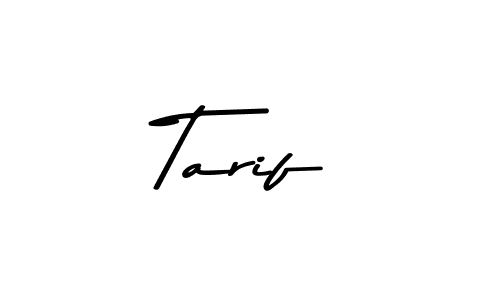 Design your own signature with our free online signature maker. With this signature software, you can create a handwritten (Asem Kandis PERSONAL USE) signature for name Tarif. Tarif signature style 9 images and pictures png