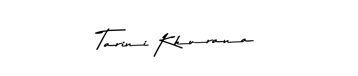 Design your own signature with our free online signature maker. With this signature software, you can create a handwritten (Asem Kandis PERSONAL USE) signature for name Tarini Khurana. Tarini Khurana signature style 9 images and pictures png