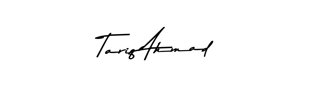 Use a signature maker to create a handwritten signature online. With this signature software, you can design (Asem Kandis PERSONAL USE) your own signature for name Tariq Ahmad. Tariq Ahmad signature style 9 images and pictures png