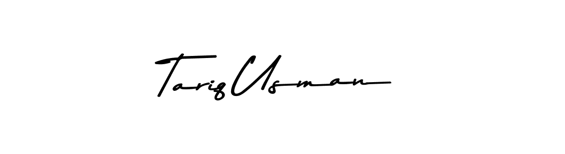 Use a signature maker to create a handwritten signature online. With this signature software, you can design (Asem Kandis PERSONAL USE) your own signature for name Tariq Usman. Tariq Usman signature style 9 images and pictures png