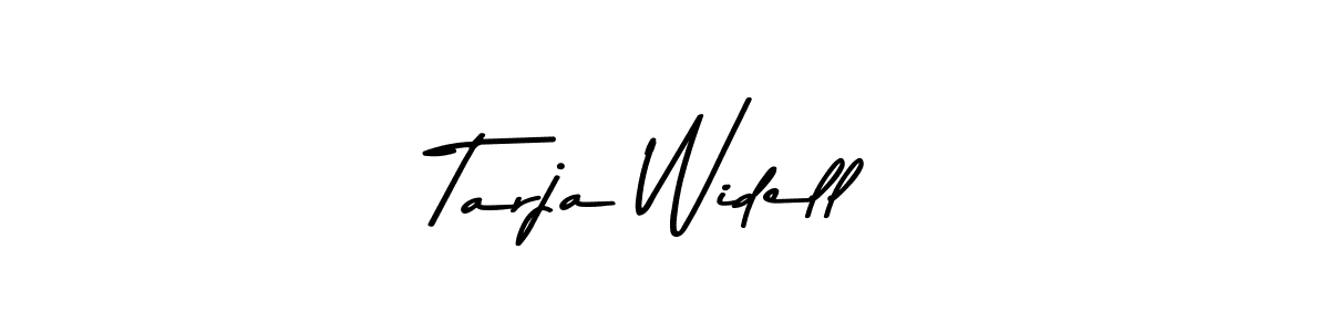 How to make Tarja Widell name signature. Use Asem Kandis PERSONAL USE style for creating short signs online. This is the latest handwritten sign. Tarja Widell signature style 9 images and pictures png