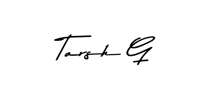 Design your own signature with our free online signature maker. With this signature software, you can create a handwritten (Asem Kandis PERSONAL USE) signature for name Tarsh G. Tarsh G signature style 9 images and pictures png