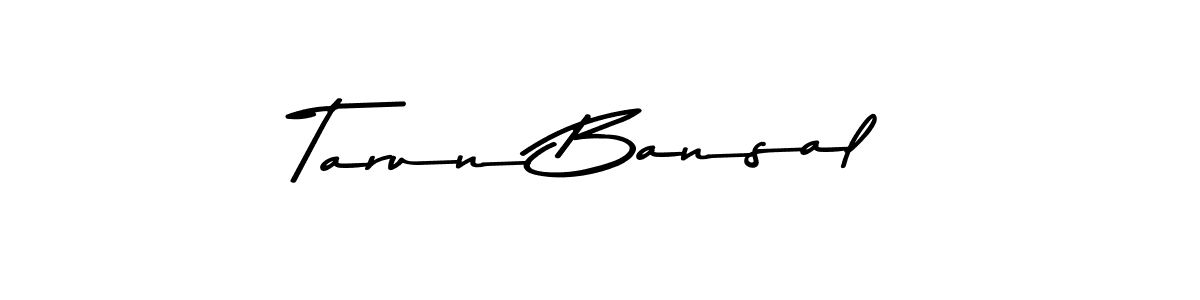 Use a signature maker to create a handwritten signature online. With this signature software, you can design (Asem Kandis PERSONAL USE) your own signature for name Tarun Bansal. Tarun Bansal signature style 9 images and pictures png