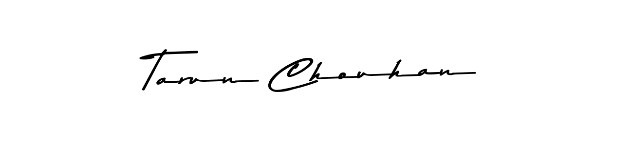 How to make Tarun Chouhan name signature. Use Asem Kandis PERSONAL USE style for creating short signs online. This is the latest handwritten sign. Tarun Chouhan signature style 9 images and pictures png