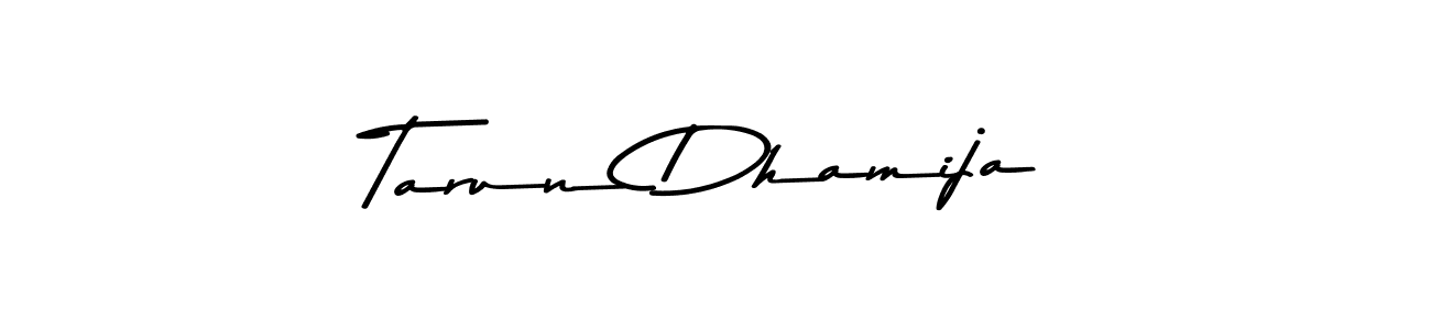 The best way (Asem Kandis PERSONAL USE) to make a short signature is to pick only two or three words in your name. The name Tarun Dhamija include a total of six letters. For converting this name. Tarun Dhamija signature style 9 images and pictures png